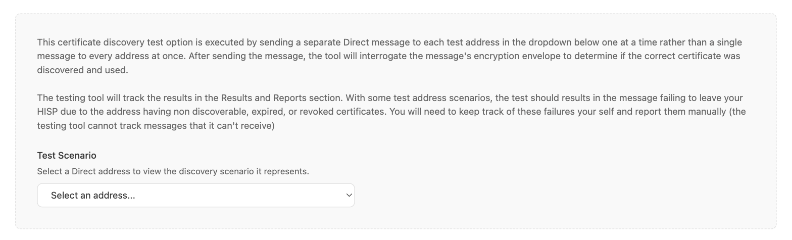 The Single Recipient Per Message testing option before a test address is selected