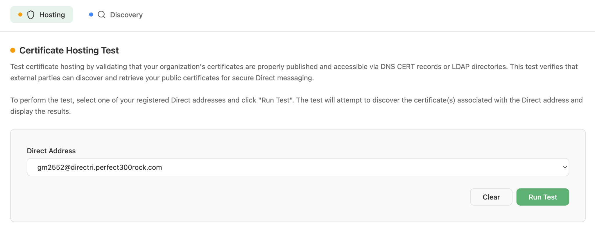 Certificate Hosting lookup