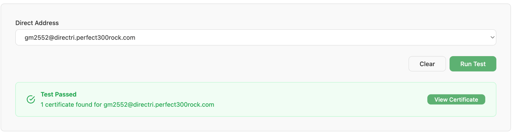 Certificate discovered — View Certificate button