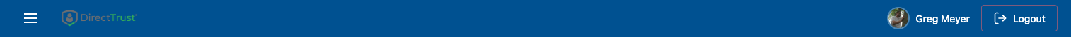 Header bar after login